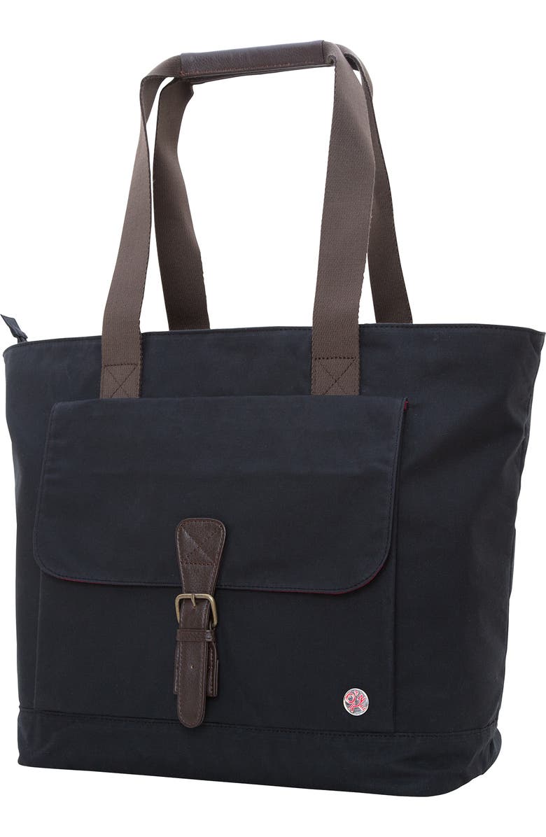 Token Waxed Montague Tote Bag, Main, color, Black