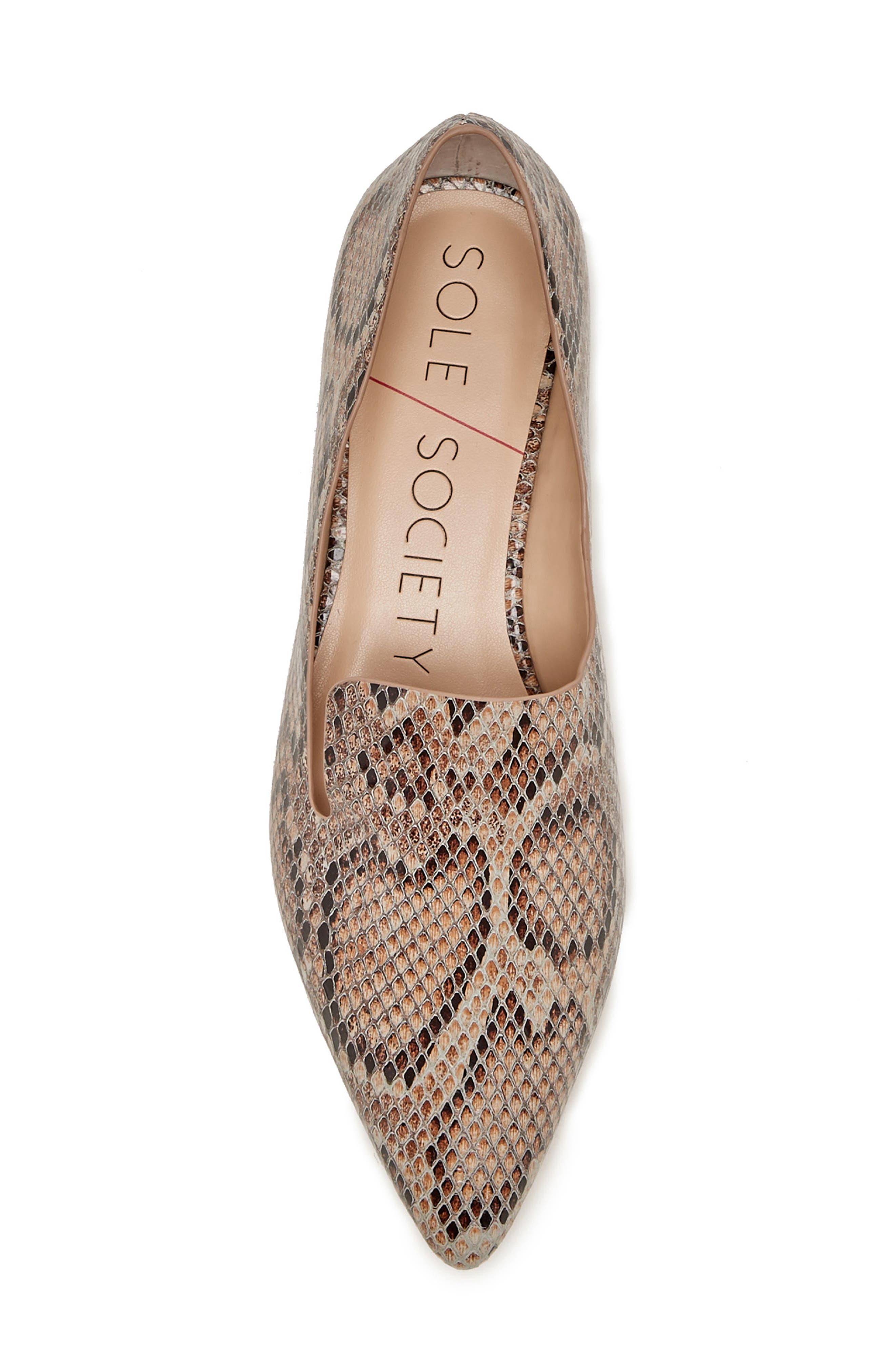 Kapa Asymmetrical Loafer, Alternate, color, BROWN MULTI SNAKESKIN