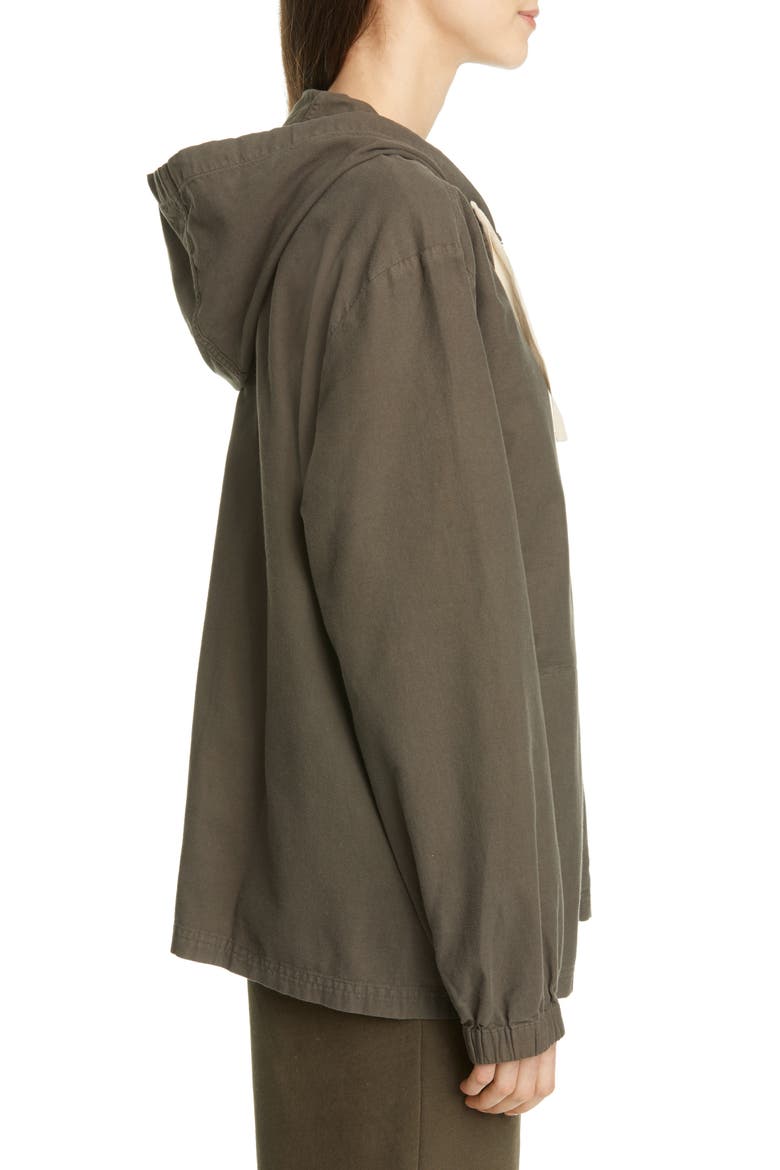 Organic Cotton Hooded Zip Jacket (Nordstrom Exclusive), Alternate, color, SURPLUS