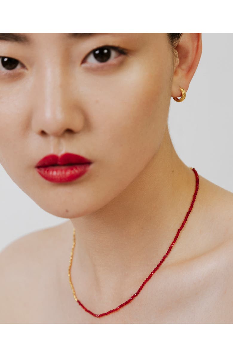 Monica Vinader Mini Nugget Stone Beaded Necklace, Alternate, color,