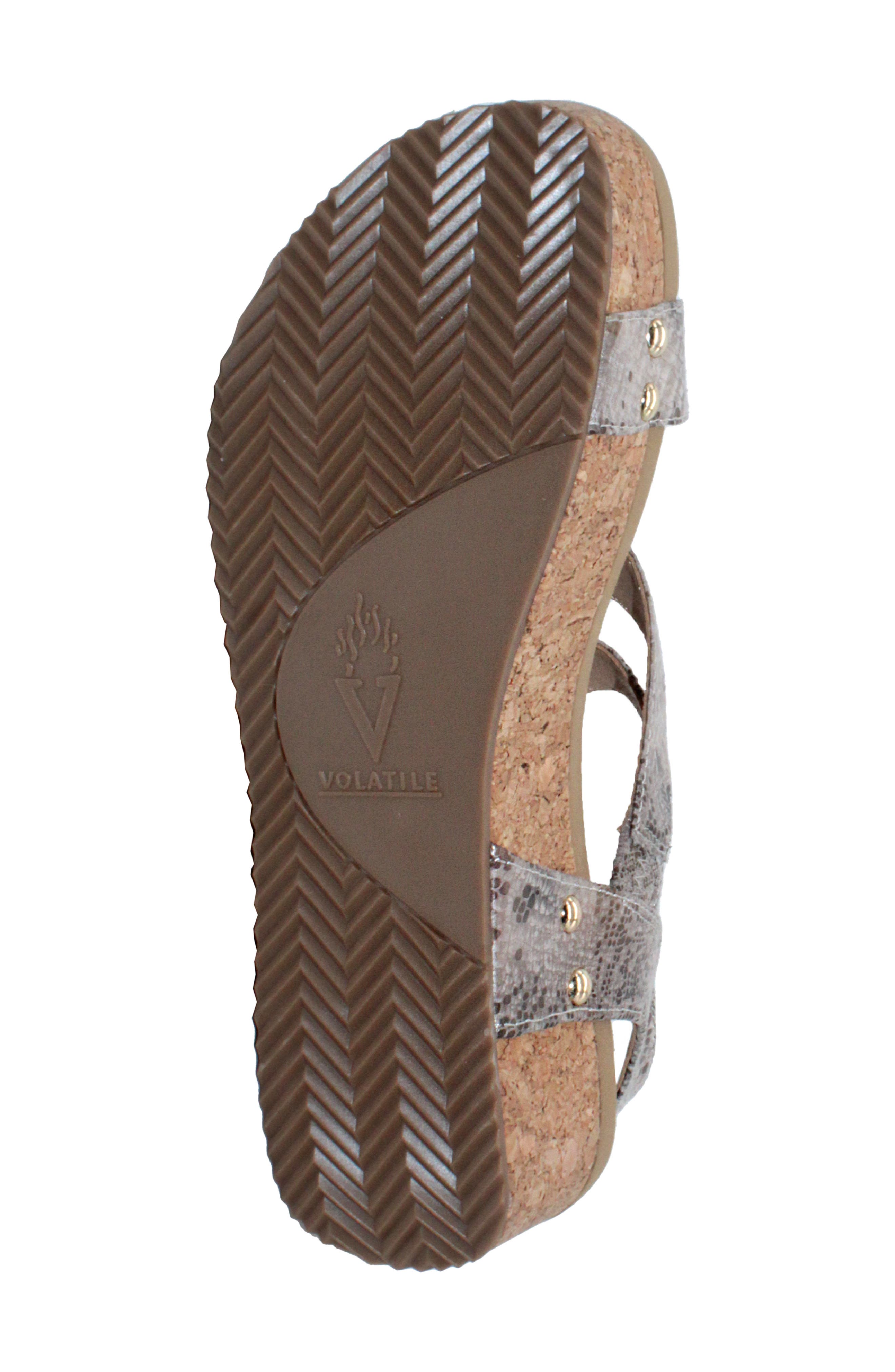 Biloxi Platform Wedge Sandal, Alternate, color, ROSE GOLD SNAKE