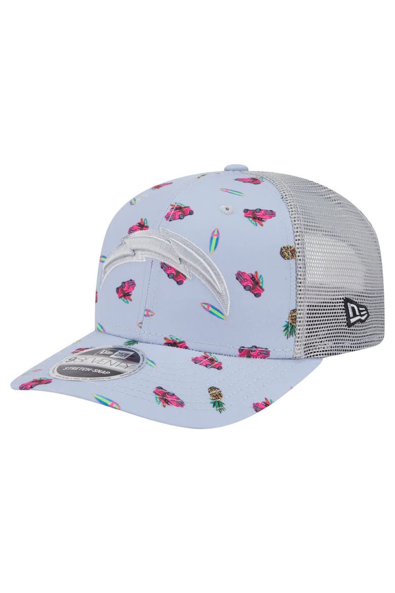Men's New Era  Light Blue Los Angeles Chargers Adventure Surfboard 9SEVENTY Adjustable Hat, Main, color, Light Blue