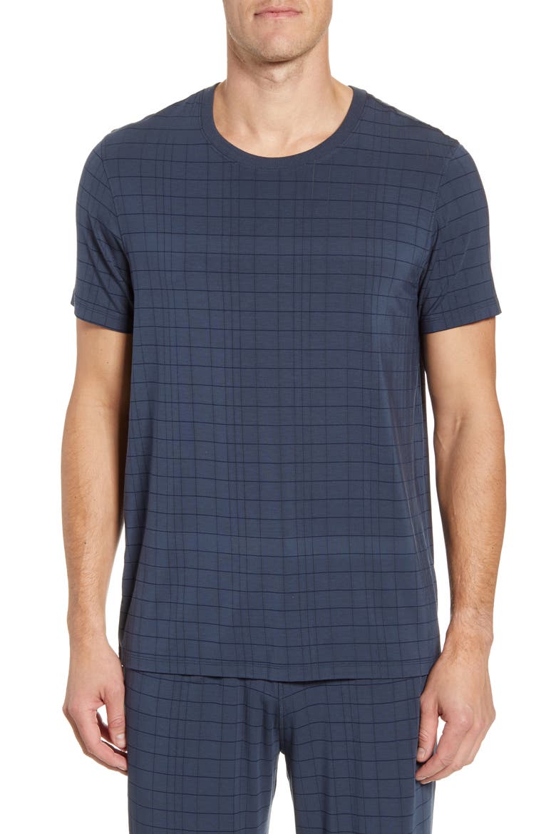 Modal Blend Crewneck T-Shirt, Main, color, PRUSSIAN BLUE