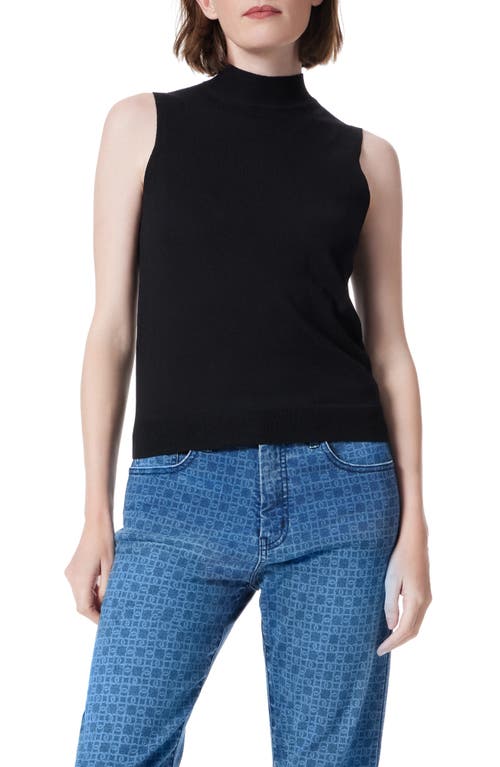 Do By Dee Ocleppo Mock Neck Sleeveless Sweater In Black
