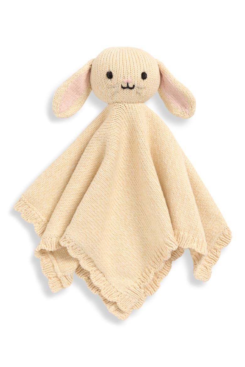 Baby Bunny Lovey & Soother Blanket, Main, color, BEIGE