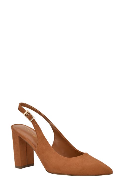Tommy Hilfiger Azalee Block Heel Slingback Pump In Brown