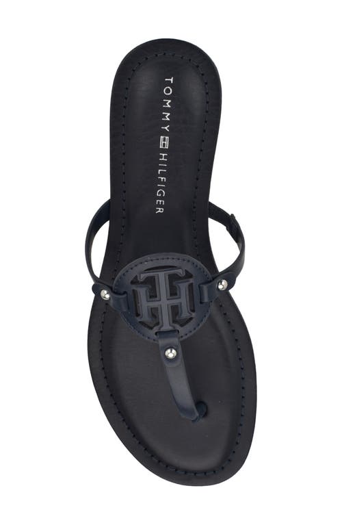 Tommy Hilfiger Litzy Flip Flop In Dark Blue