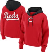 FANATICS Women's Fanatics Red Cincinnati Reds Oversized High Hip Legacy Fleece Pullover Hoodie