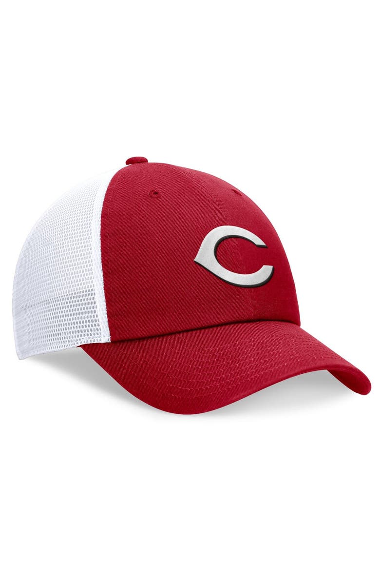 Men's Nike Red Cincinnati Reds Club Trucker Adjustable Hat, Alternate, color, Red