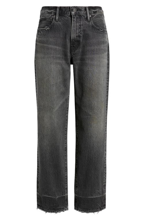Moussy Vintage Haverhill Straight Leg Jeans In Black
