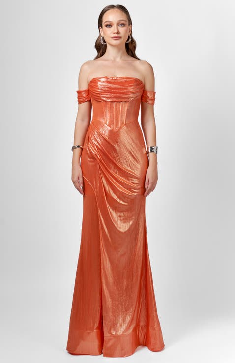 Bridie Corset Drape Gown