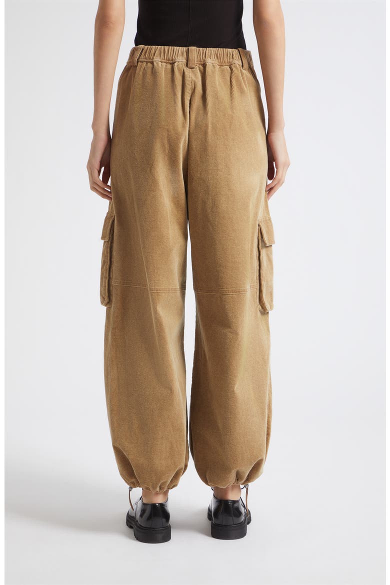 Garrett Wide Leg Corduroy Cargo Pants, Alternate, color, KHAKI