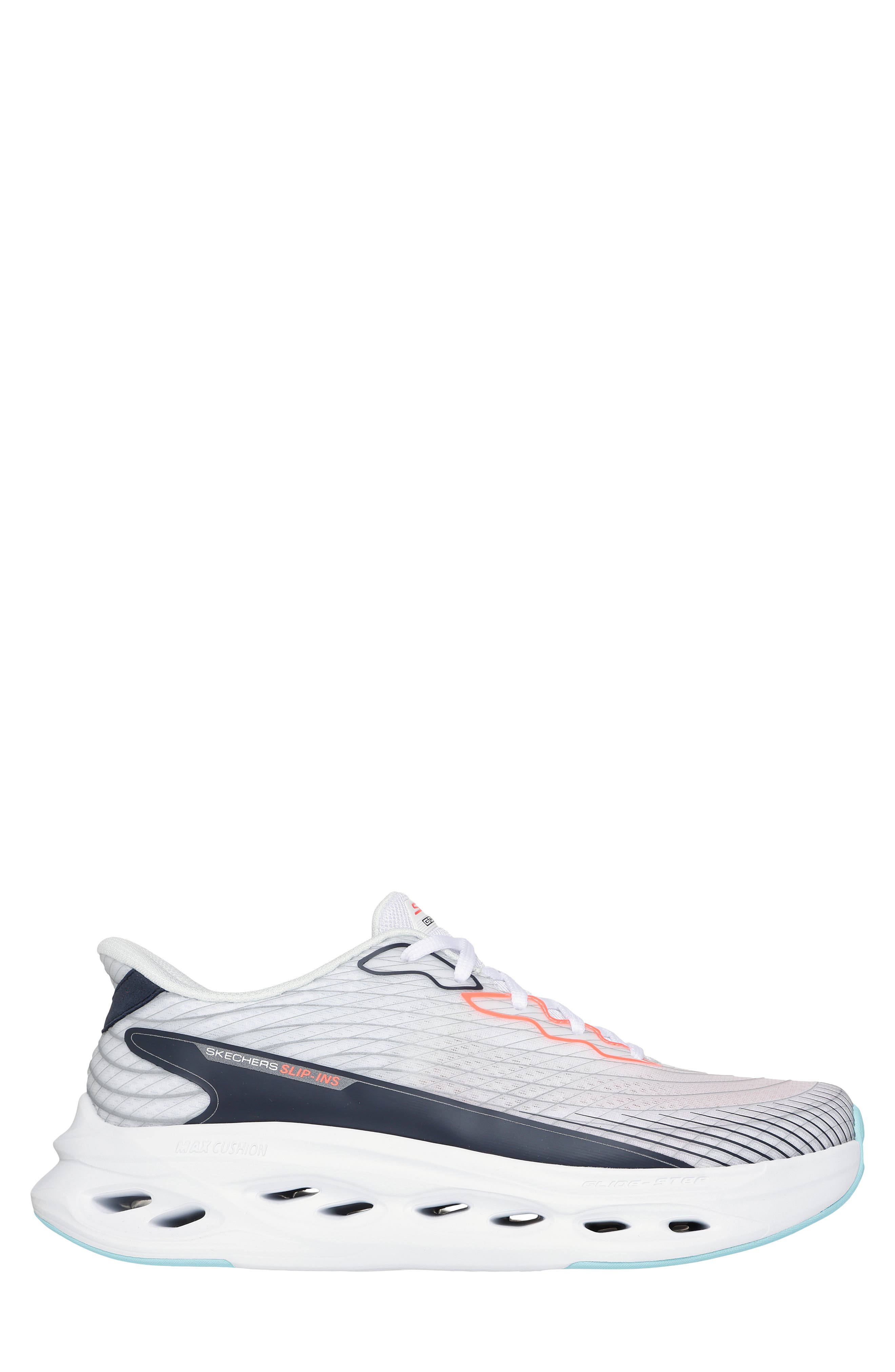 Hands Free Slip-Ins Max Cushioning Running Shoe, Alternate, color, WHITE MULTI