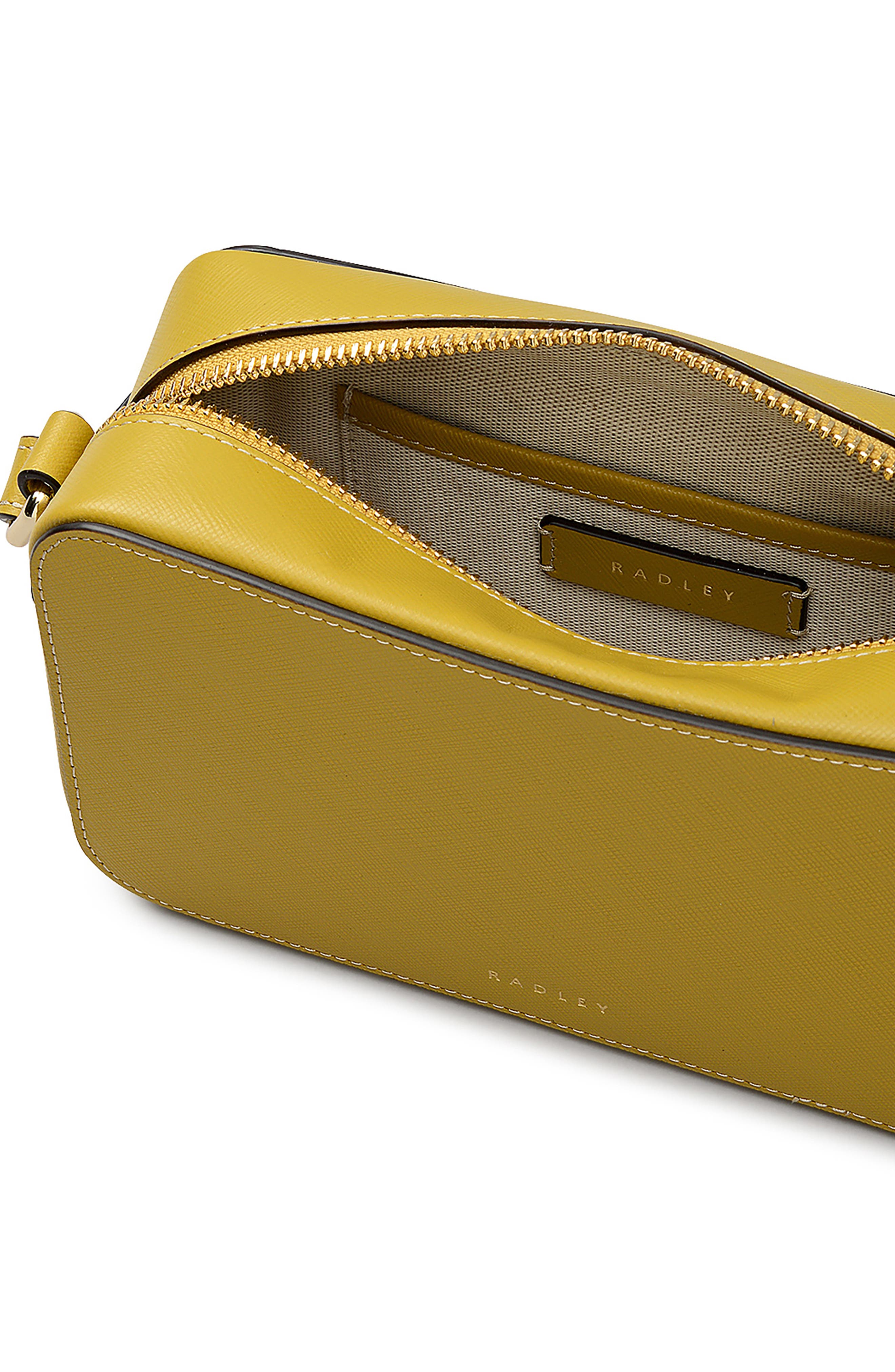 Radley Beech Row Mini Camera Crossbody Bag, Alternate, color, Ochre