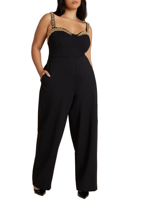 Metal Drama Jumpsuit (Plus)