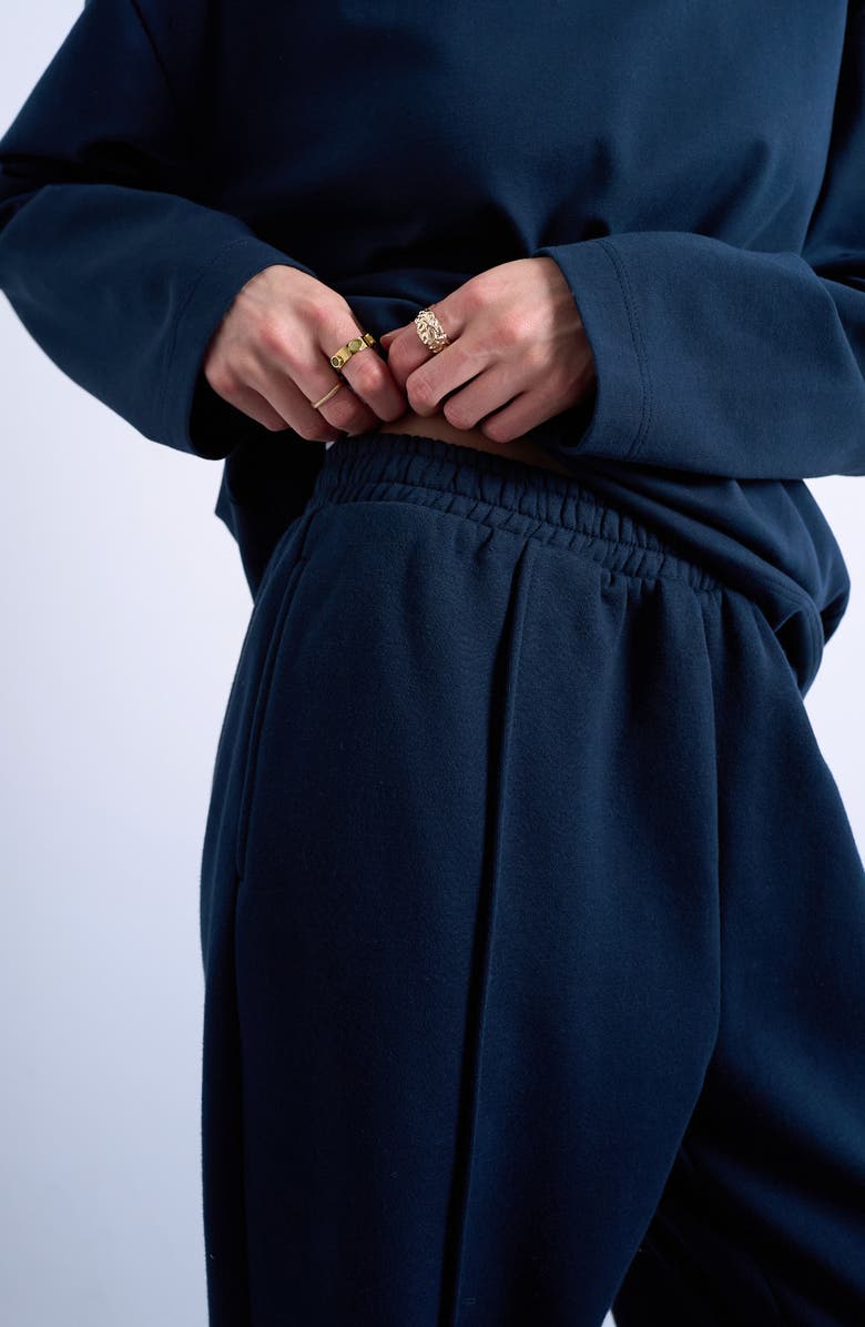 Topshop Pintuck Joggers, Alternate, color, Navy