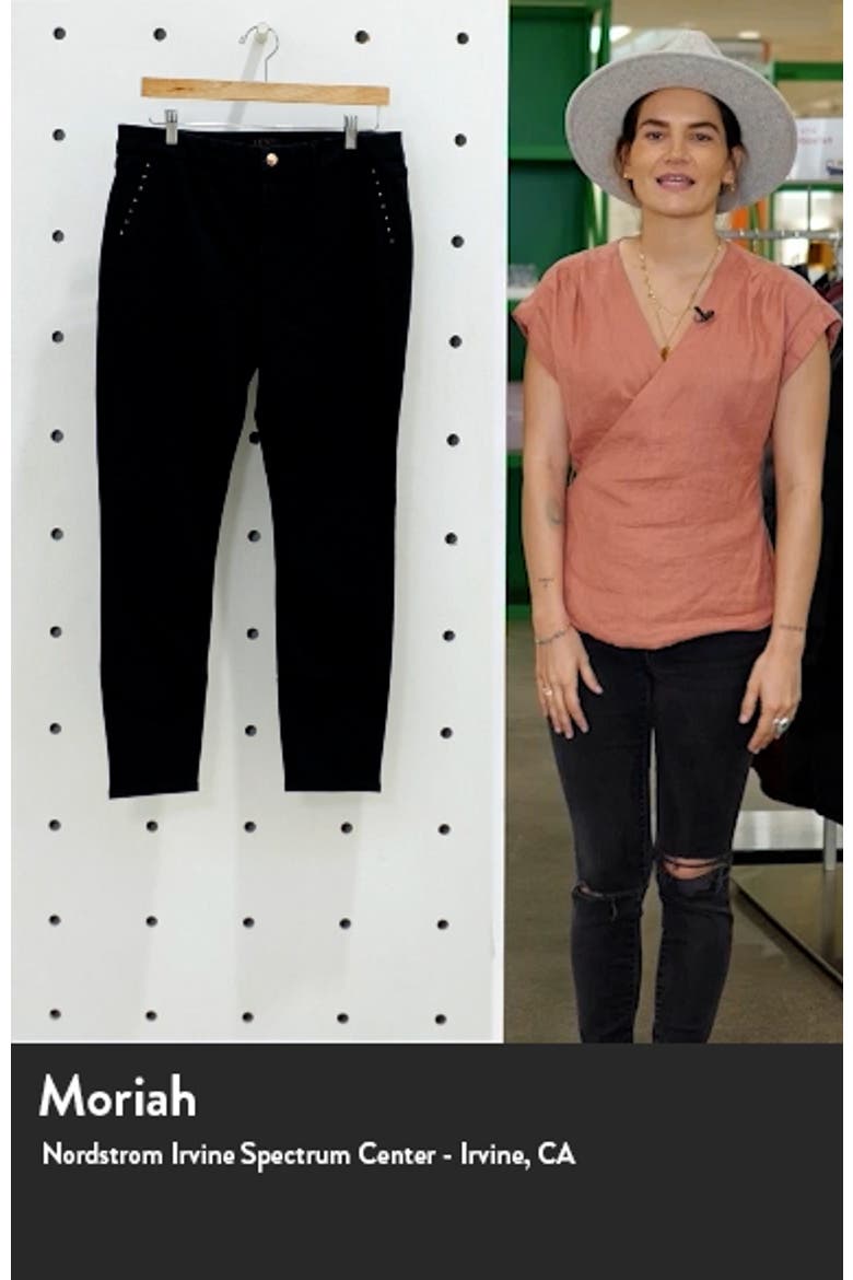 Stud Pocket Ankle Skinny Jeans video