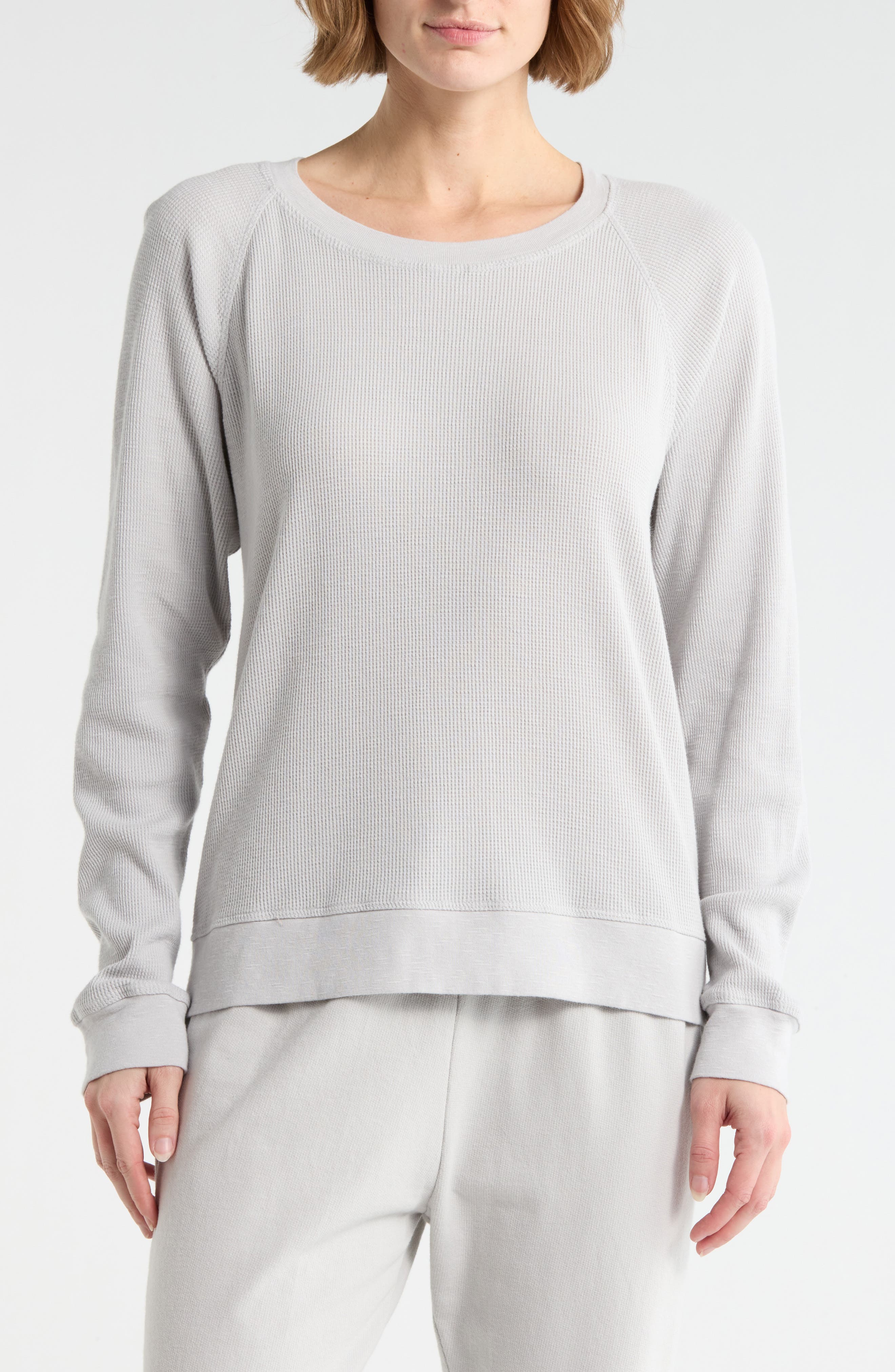 James Perse Relaxed Raglan Sleeve Cotton Pullover