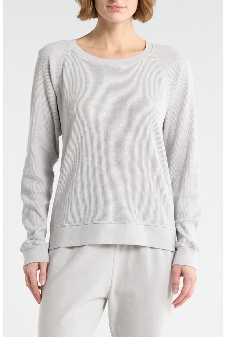 Relaxed Raglan Sleeve Cotton Pullover, Main, color, MIST