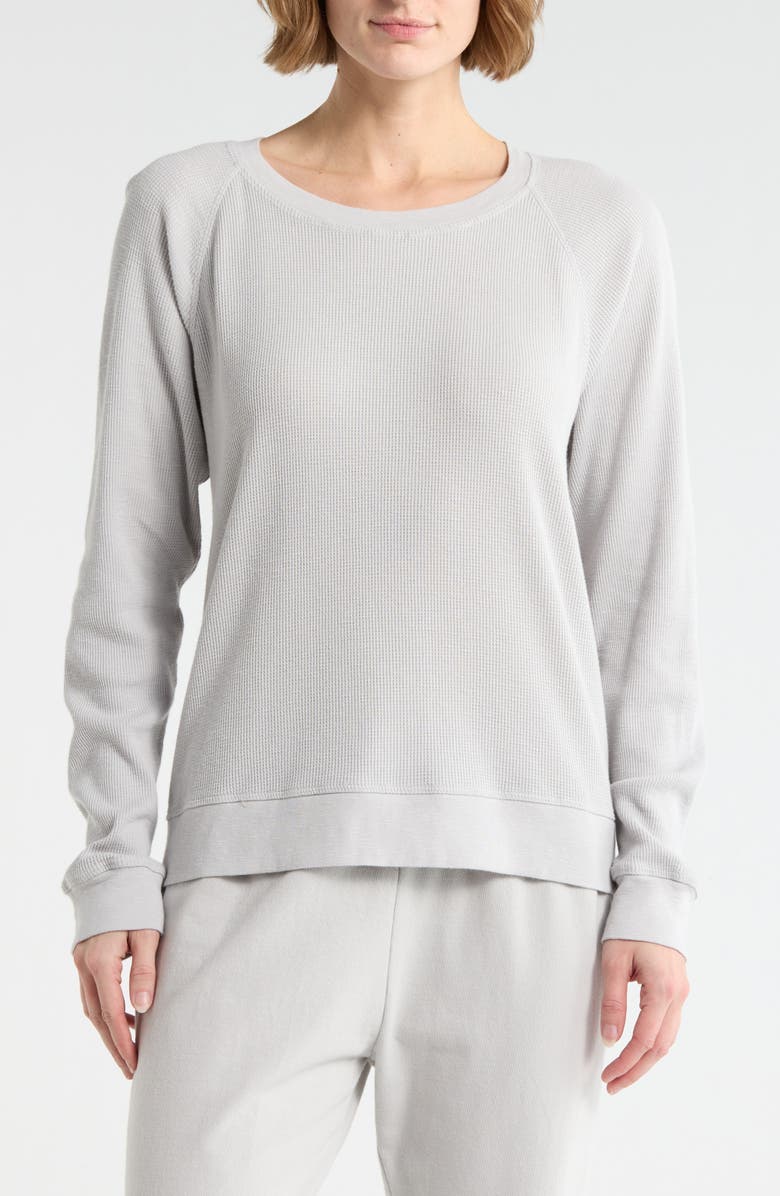 James Perse Relaxed Raglan Sleeve Cotton Pullover, Main, color, Mist
