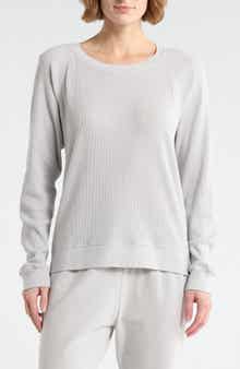 James Perse Relaxed Raglan Sleeve Cotton Pullover