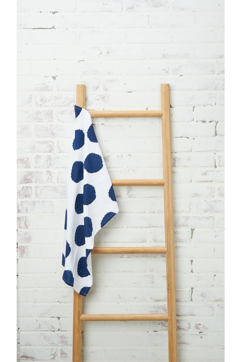 Indigo Dot Towel, Alternate, color, Blue