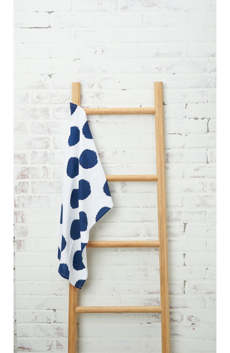 carol & frank Indigo Dot Towel, Alternate, color, Blue