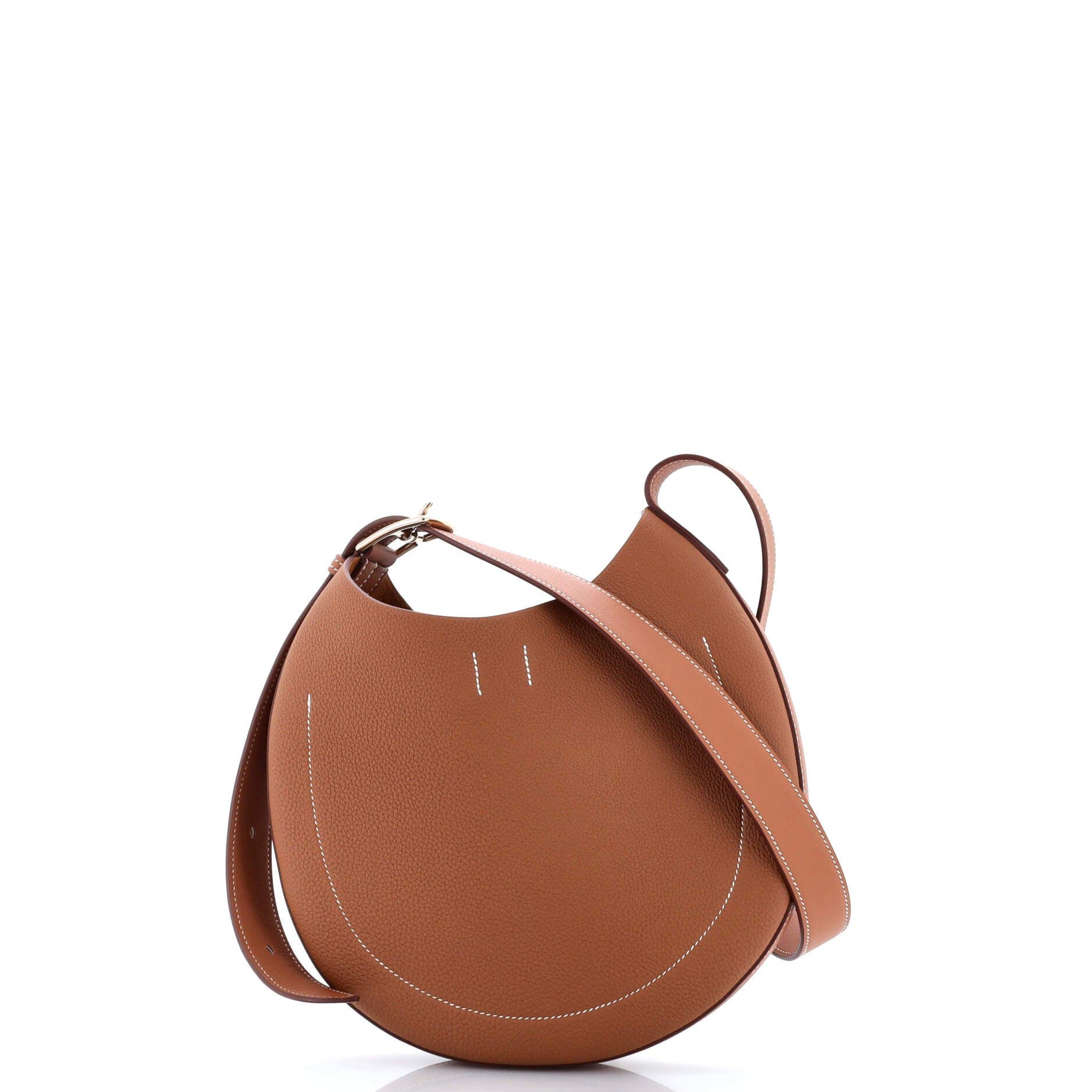 Pre-Owned Hermes Arcon Bag Togo and Swift Petite, Alternate, color, Gold