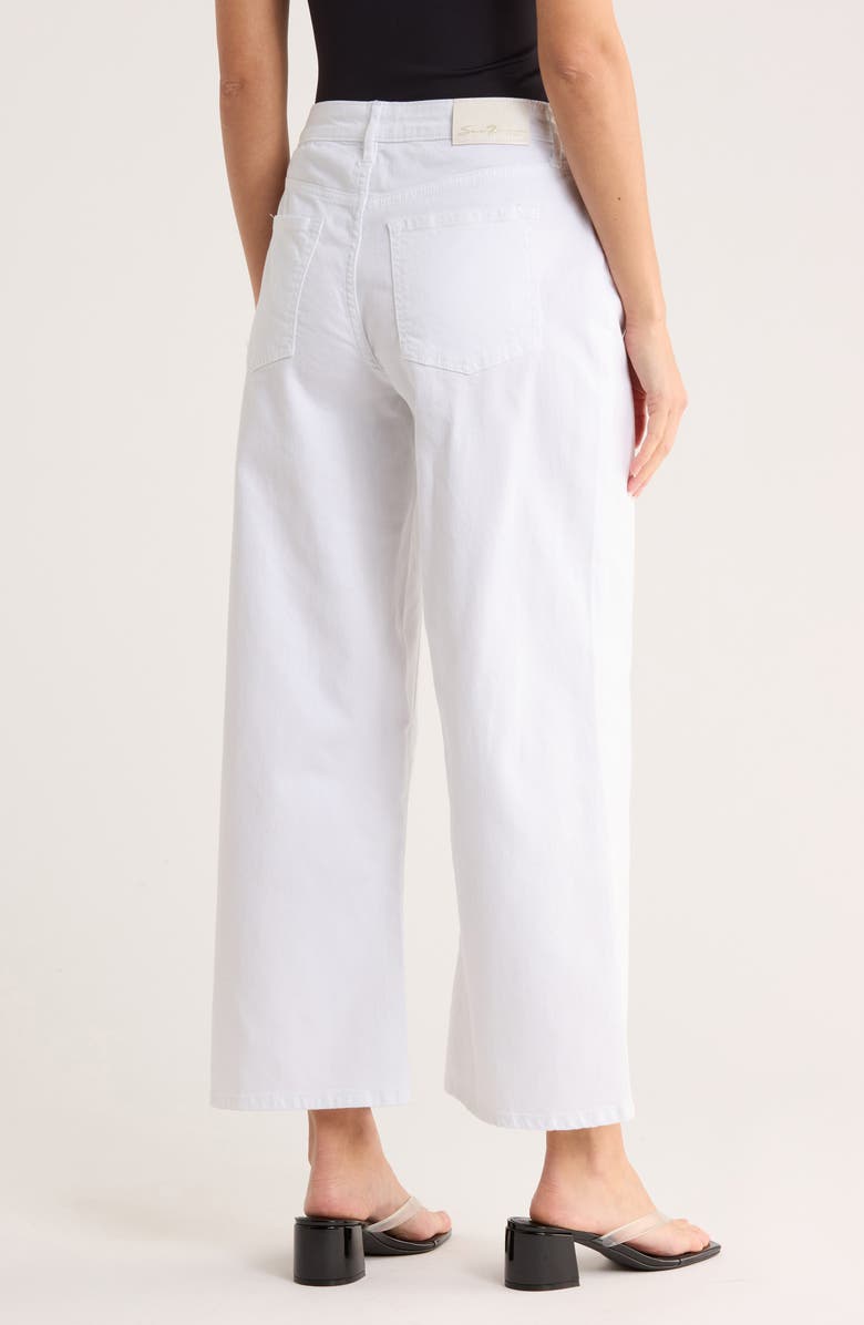 Seven7 Featherweight Crop Wide Leg Jeans, Alternate, color, White