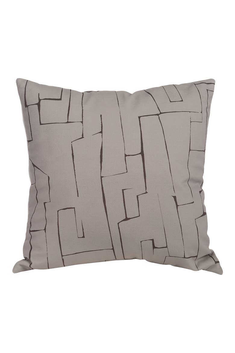 Sarno Modern Print Cotton Throw Pillow, Alternate, color, BEIGE