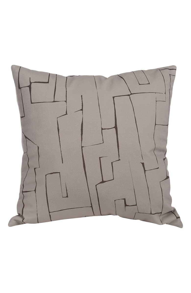 Renwil Sarno Modern Print Cotton Throw Pillow, Alternate, color, Beige