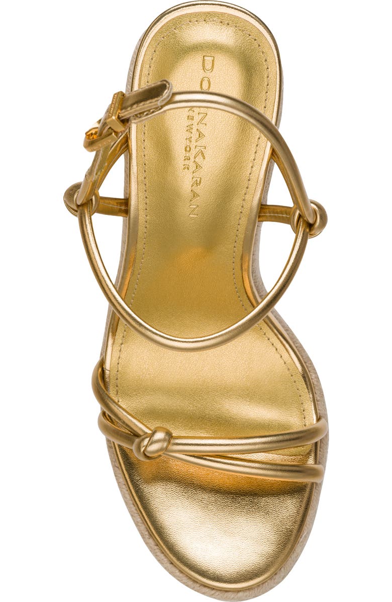 DKNY Yvette Slingback Espdarille Platform Wedge Sandal, Alternate, color, Gold