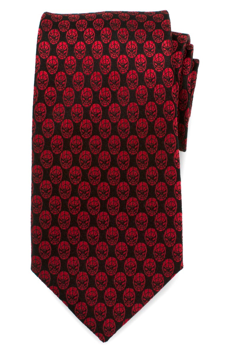 Cufflinks, Inc. Spider-Man Silk Tie, Main, color, Red