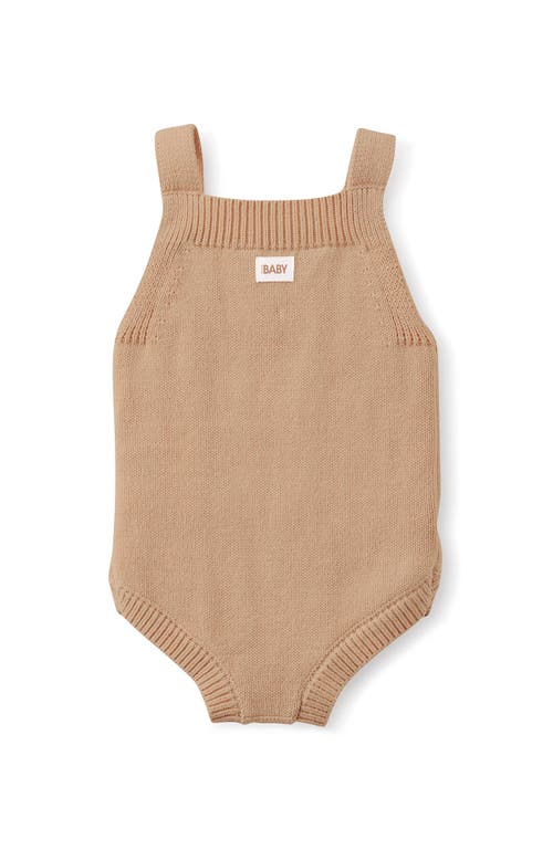 Cotton On Kids Organic Knit Bubbbysuit In Oatmilk Marle