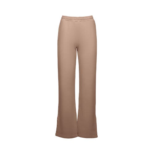 Ocio Organic Cotton Teddy Flare Pant In Neutral