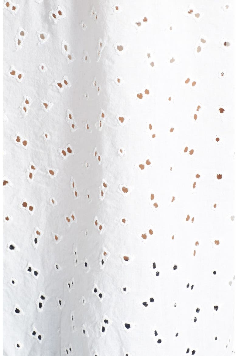 Hinge® Lace Detail Three Quarter Sleeve Blouse, Alternate, color, CREAM CLOUD