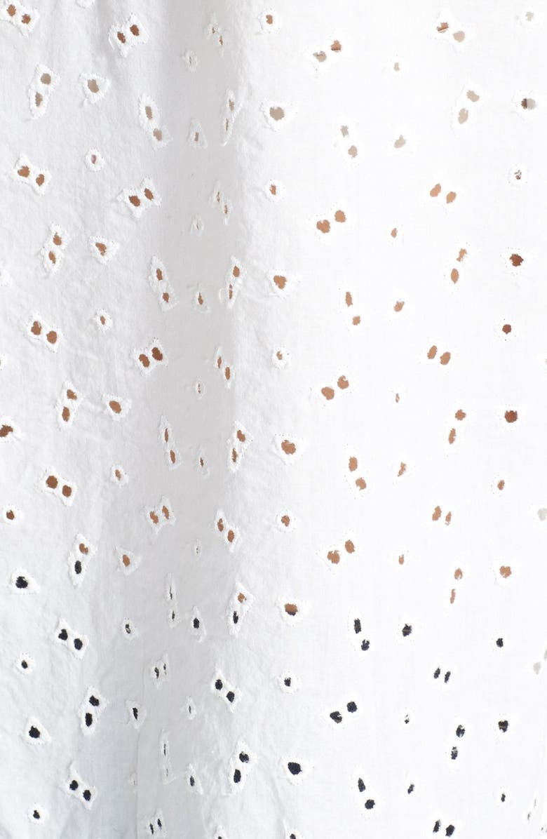 Hinge <sup>®</sup> Lace Detail Three Quarter Sleeve Blouse, Alternate, color,