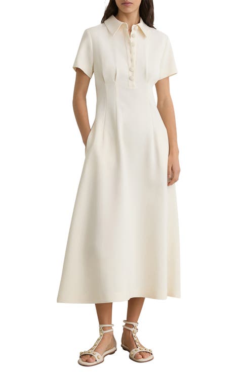Mari Short Sleeve Midi Dress (Petite)