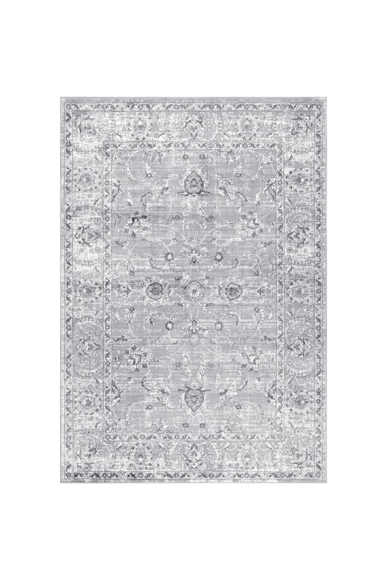Modern Persian Vintage Area Rug, Main, color, Light Grey