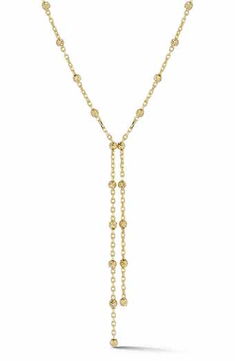 Ember Fine Jewelry Beaded Station Chain Y-Necklace