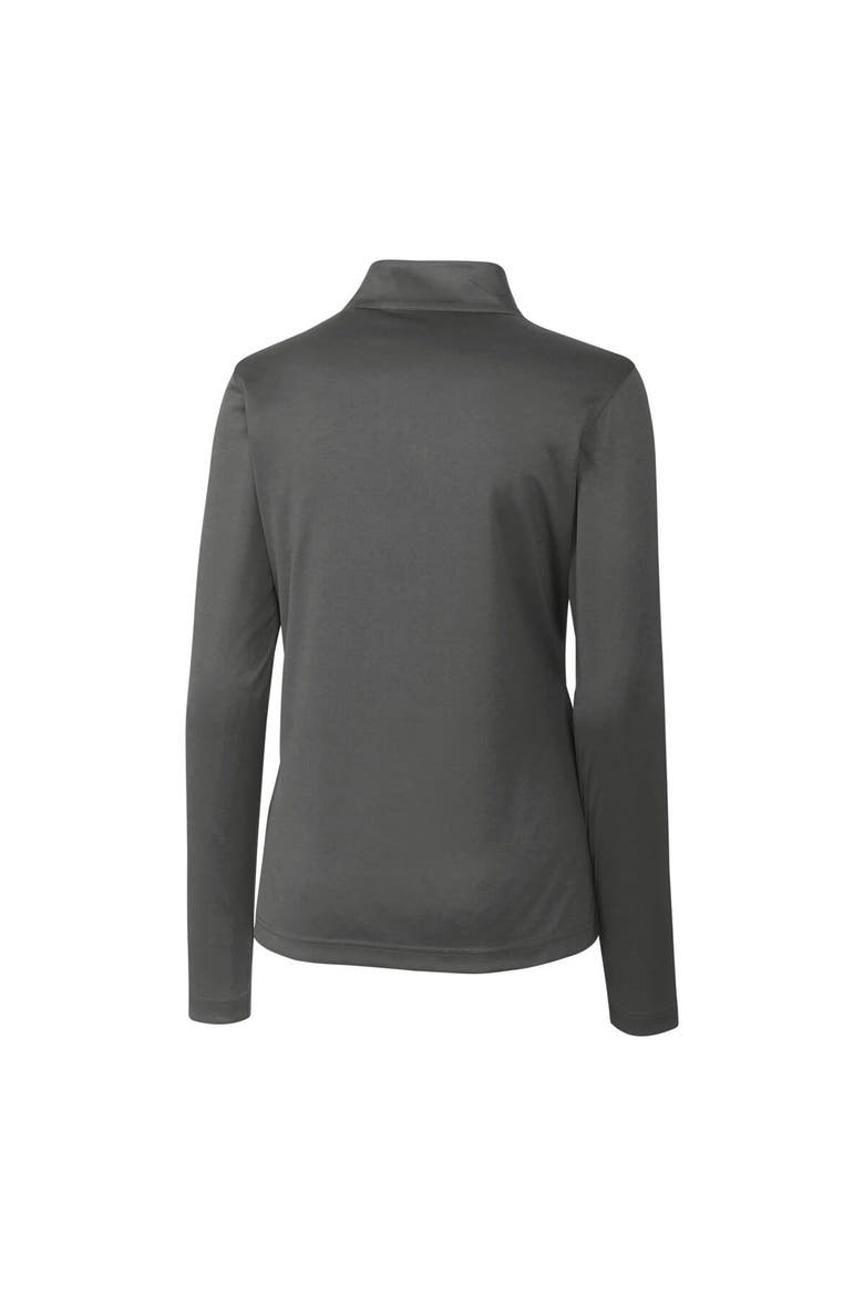 Women's Cutter & Buck  Steel Hartford Yard Goats Clique Spin Eco Performance Half-Zip, Alternate, color, Steel