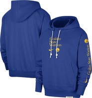 Nike Men's Nike Royal Golden State Warriors Authentic Performance Pullover Hoodie
