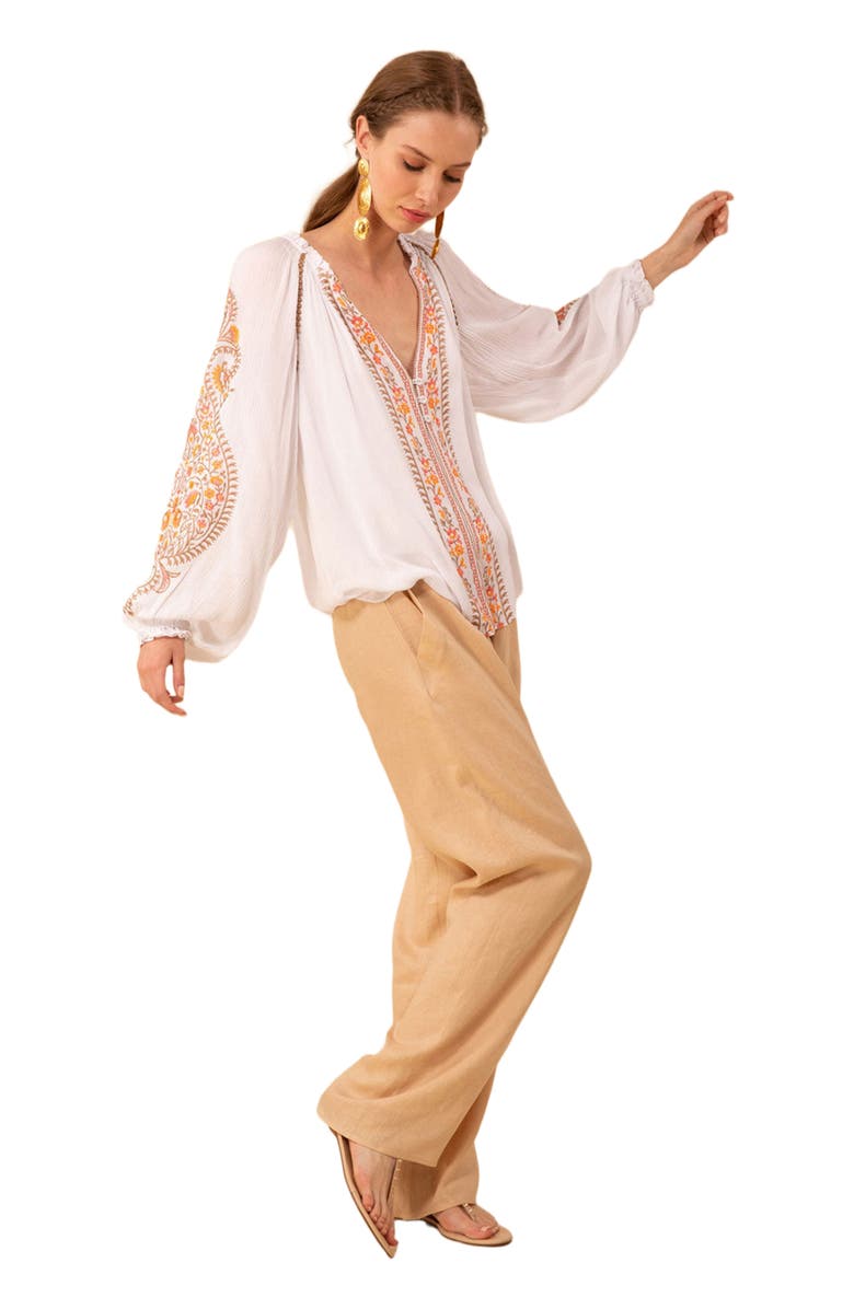 Hale Bob Sloane Embroidered Top, Main, color, 