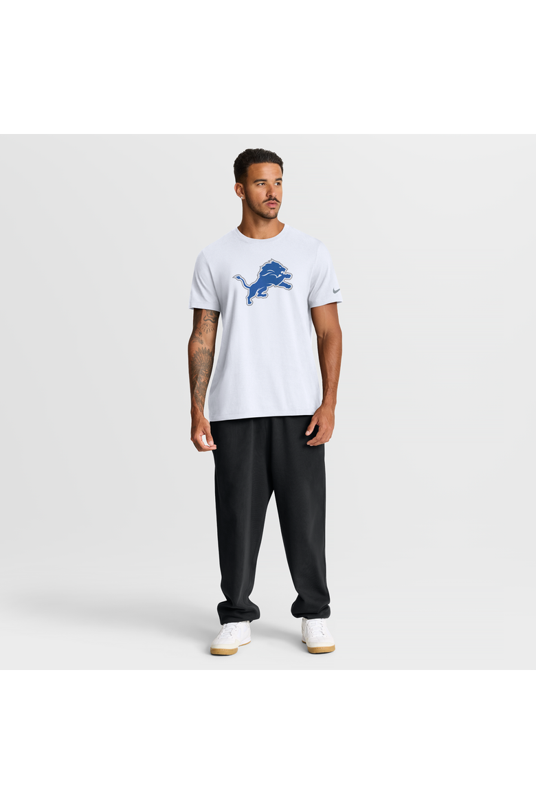 Men's Nike White Detroit Lions Essential Logo T-Shirt, Alternate, color, White
