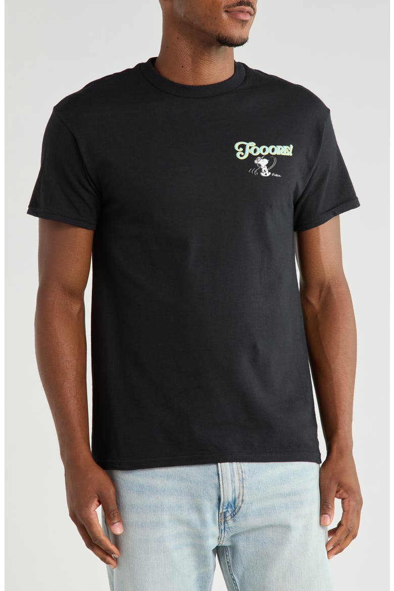 Peanuts® Fooore Graphic T-Shirt, Main, color, BLACK