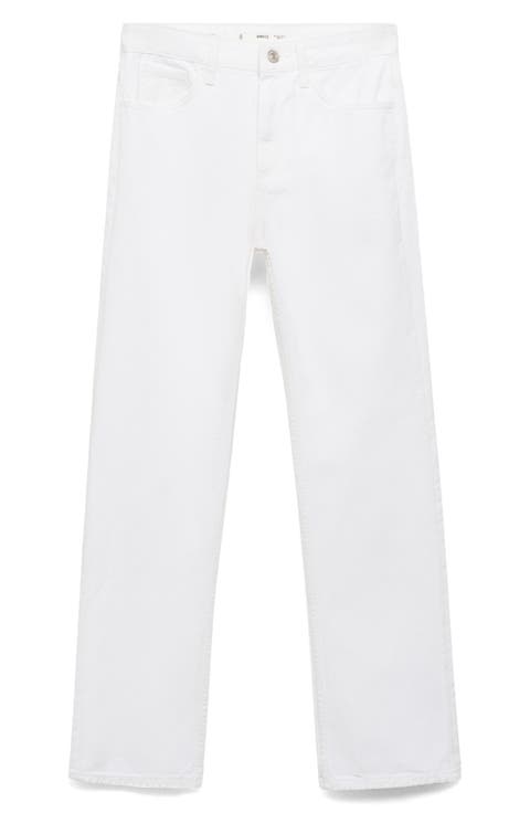 Women's White Straight-Leg Pants | Nordstrom