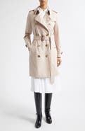 Burberry Kensington Water Resistant Tropical Gabardine Trench Coat