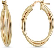 Bony Levy 14K Gold Twisted Hoop Earrings (Online Trunk Show)