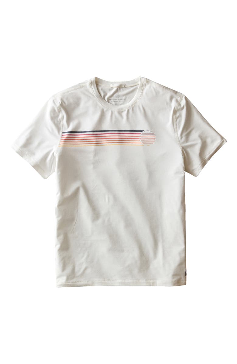 Marine Layer Recycled Sport Graphic T-Shirt, Alternate, color, White