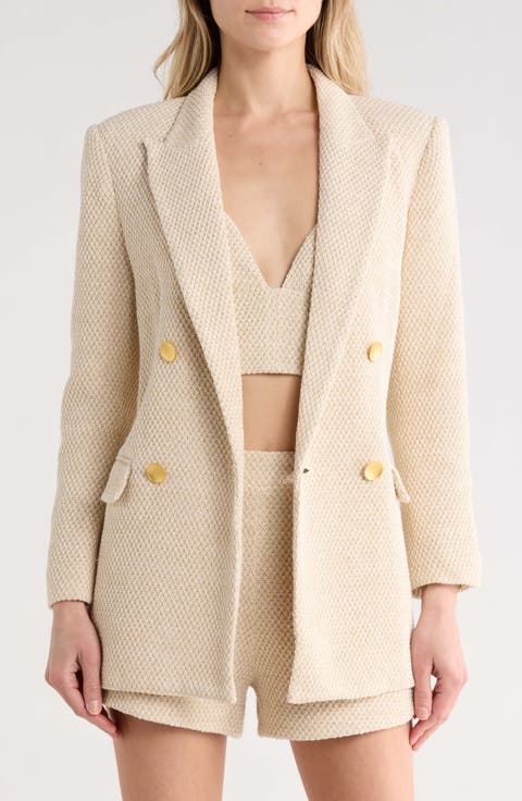 Riva Double Breasted Knit Blazer